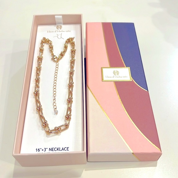 NWT House of Harlow 1960 Necklace, Size 16”+3". - Picture 4 of 5